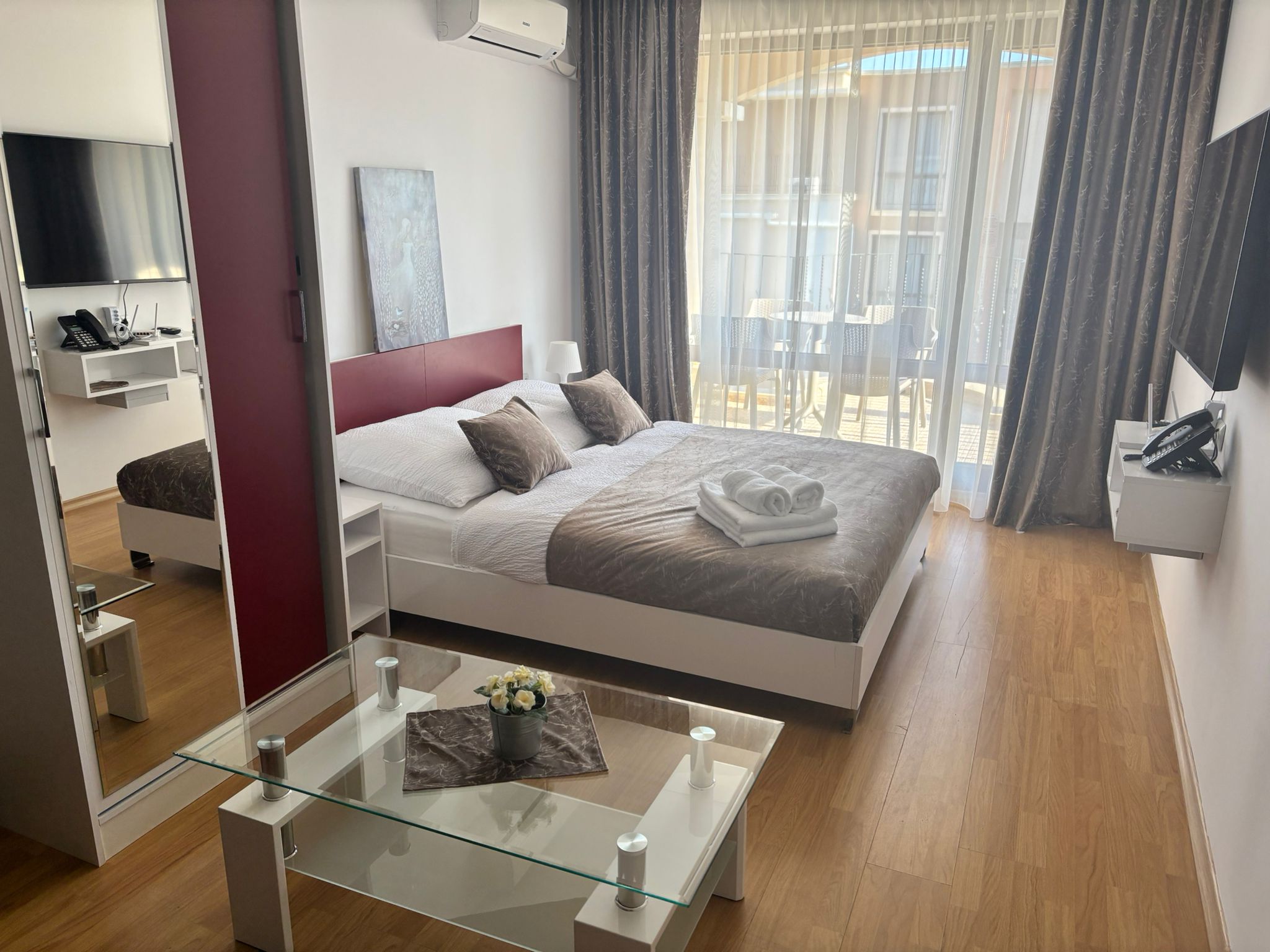 Apartmán D1/237 – spálňa s balkónom výhľad more, BG Premier Fort Sveti Vlas